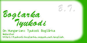 boglarka tyukodi business card